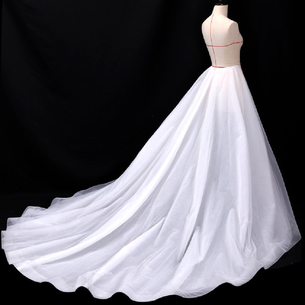 New Wedding Dress Detachable Tail