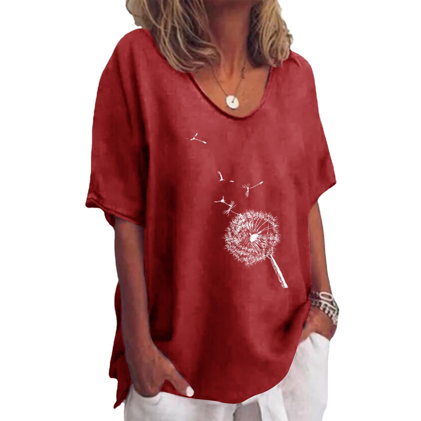 Casual Loose Plus Size Women's Clothing Top
