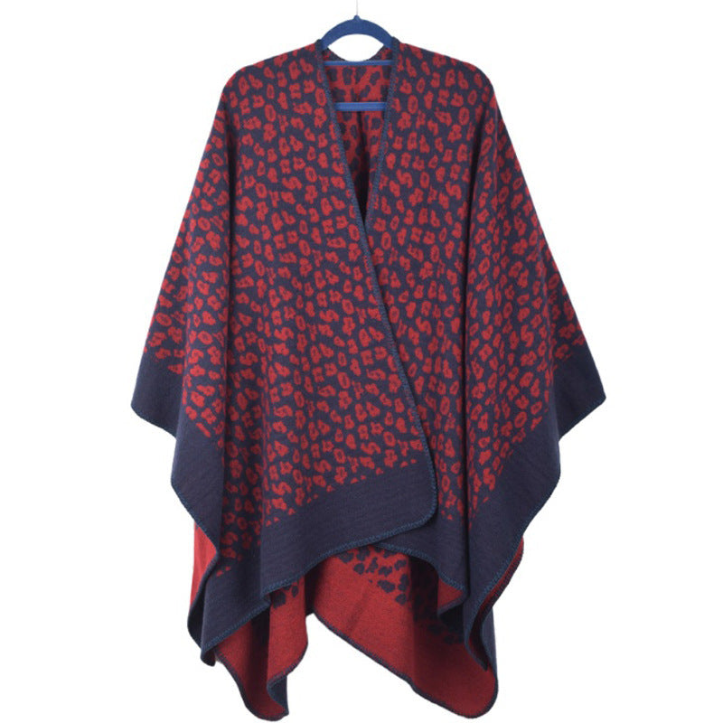 European And American Fashion Geometry Pattern Shawl Blanket Dual-use