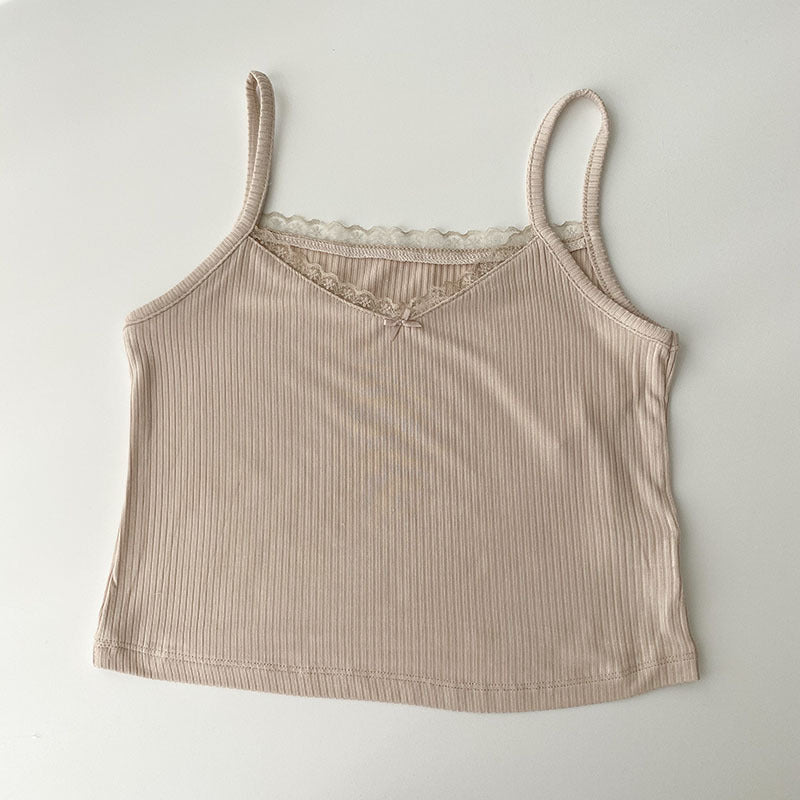 Camisole Women's Tops Summer Short Tops New Vintage Lace Slim Warm Ladies Bottoming Cute Tops For Women Camis