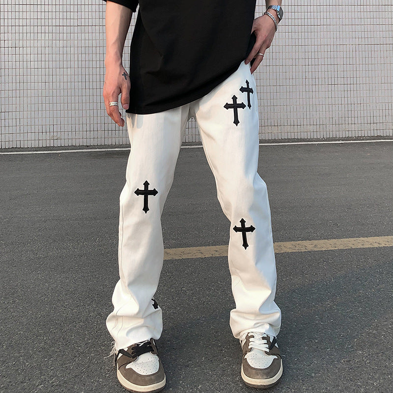 European And American High Street Loose Casual Vibe Style Long Pants