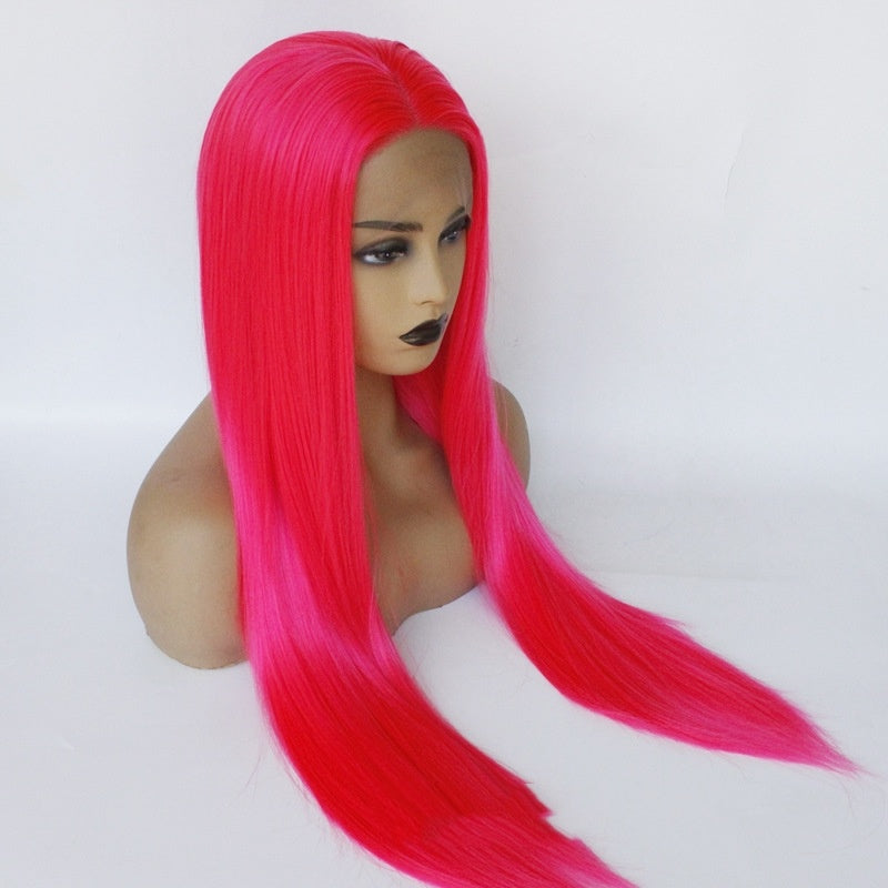European And American Fashion Fluorescent Medium Long Straight Hair