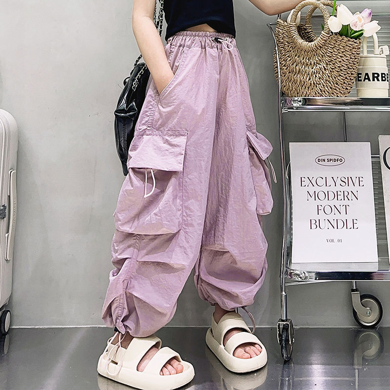Girls Loose Western Style Wide-leg Overalls