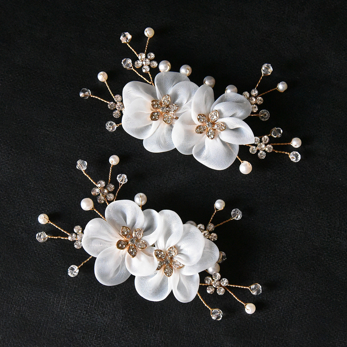 Bridal Wedding Shoes Handmade Pearl Decorative Buckle
