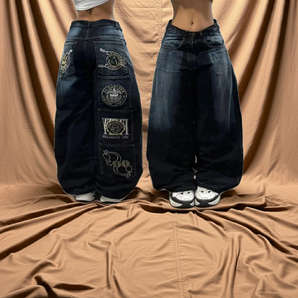 American Retro Couple Wide Leg Jeans