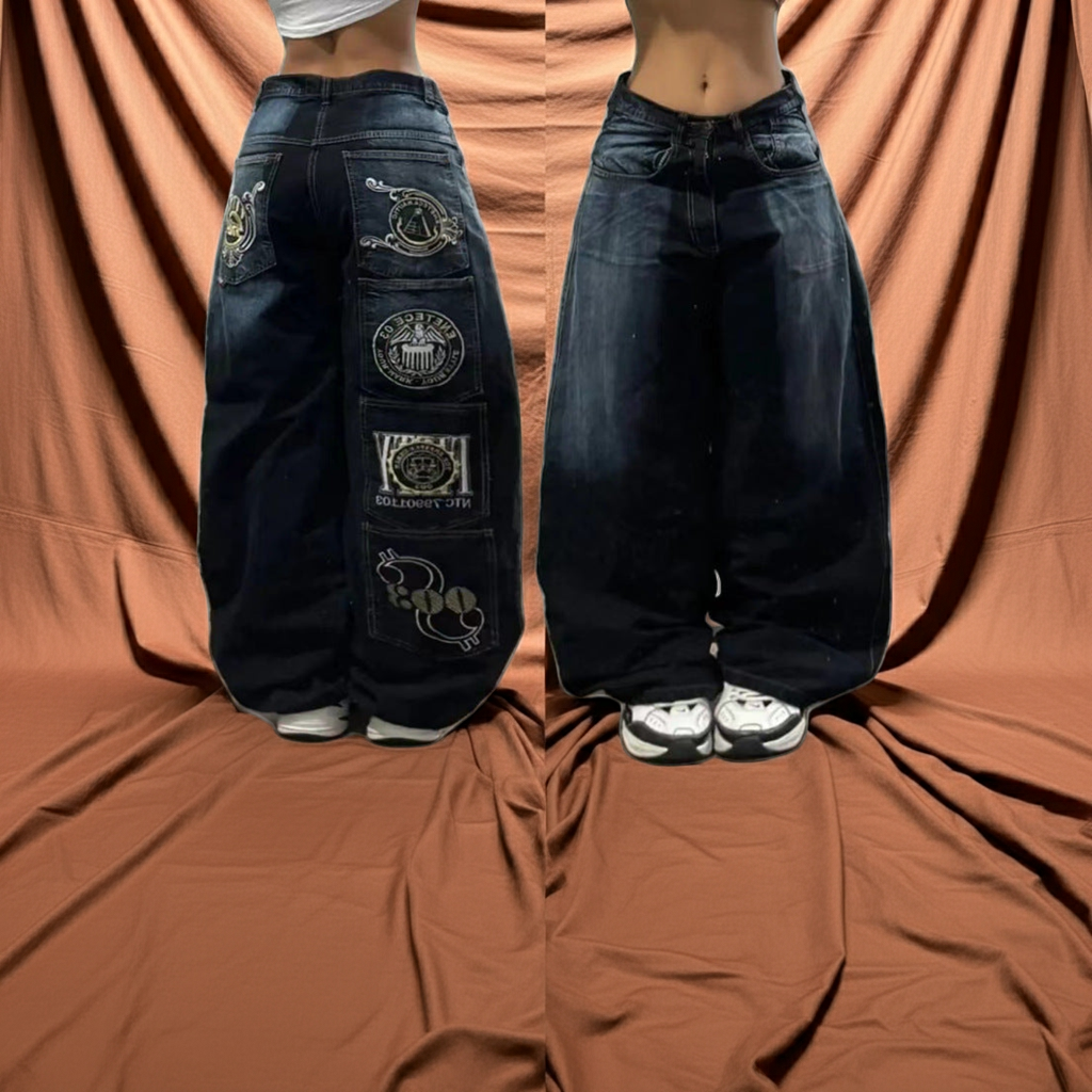 American Retro Couple Wide Leg Jeans