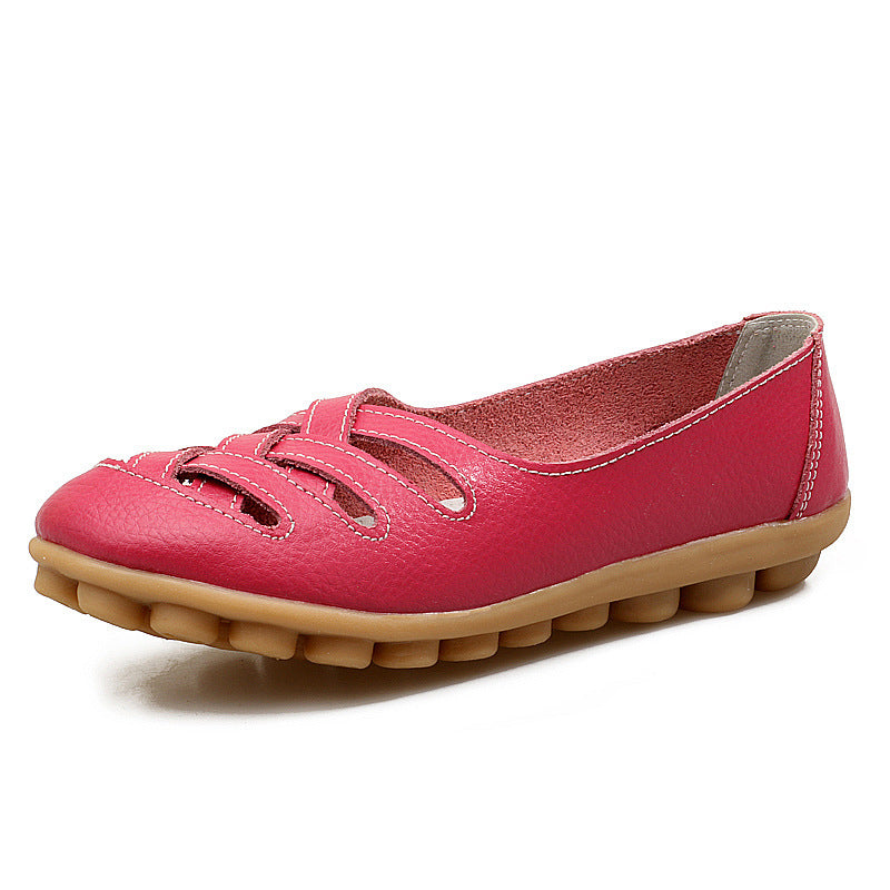 Women's Casual Hollow Flat Non-Slip Nurse Shoes