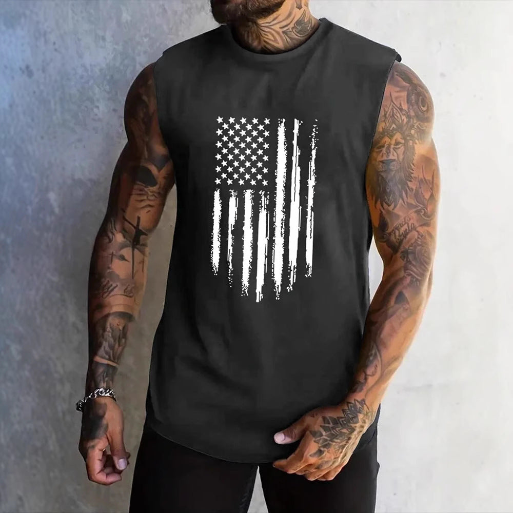 Men's Fashion Sports Style Sleeveless Vest Top