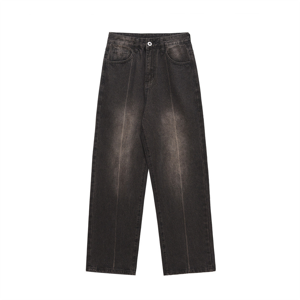American Basic Style Straight Jeans Men