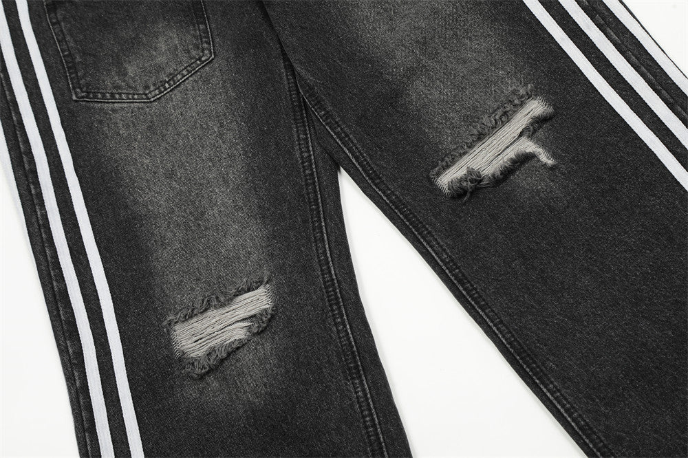 Fashion Ripped Cool Straight Jeans Men