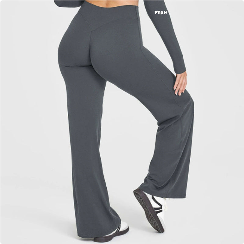 Fashionable Loose Straight-leg Yoga Pants For Women