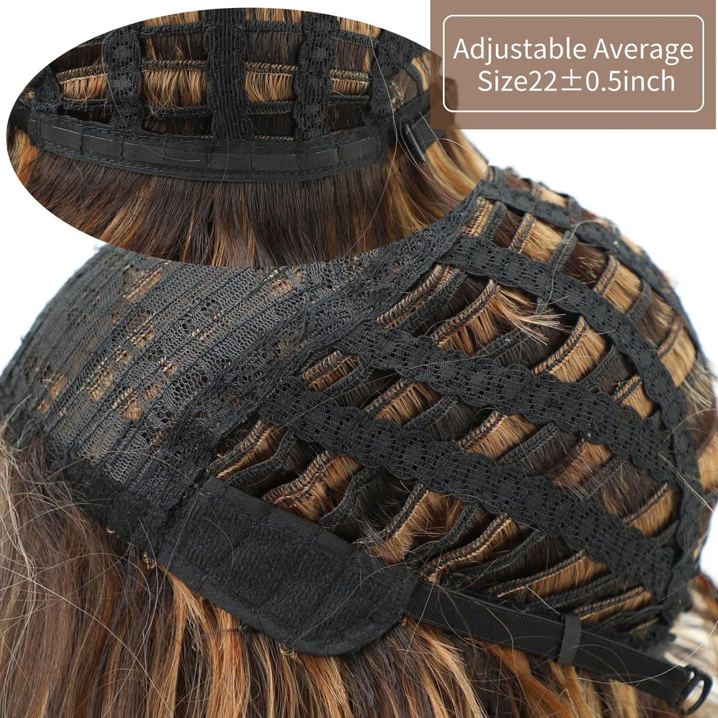 European And American Breathable Comfortable Mixed Color Curly Wig Head Cover