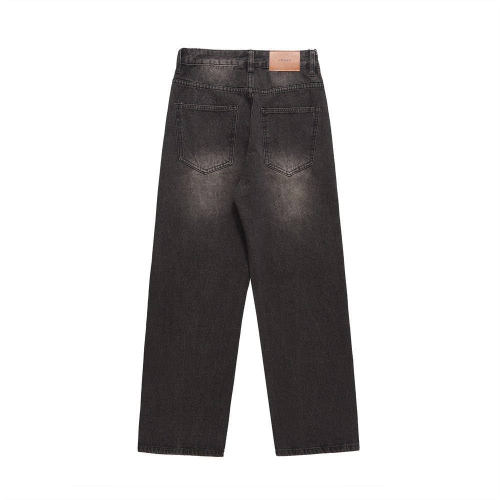 American Basic Style Straight Jeans Men