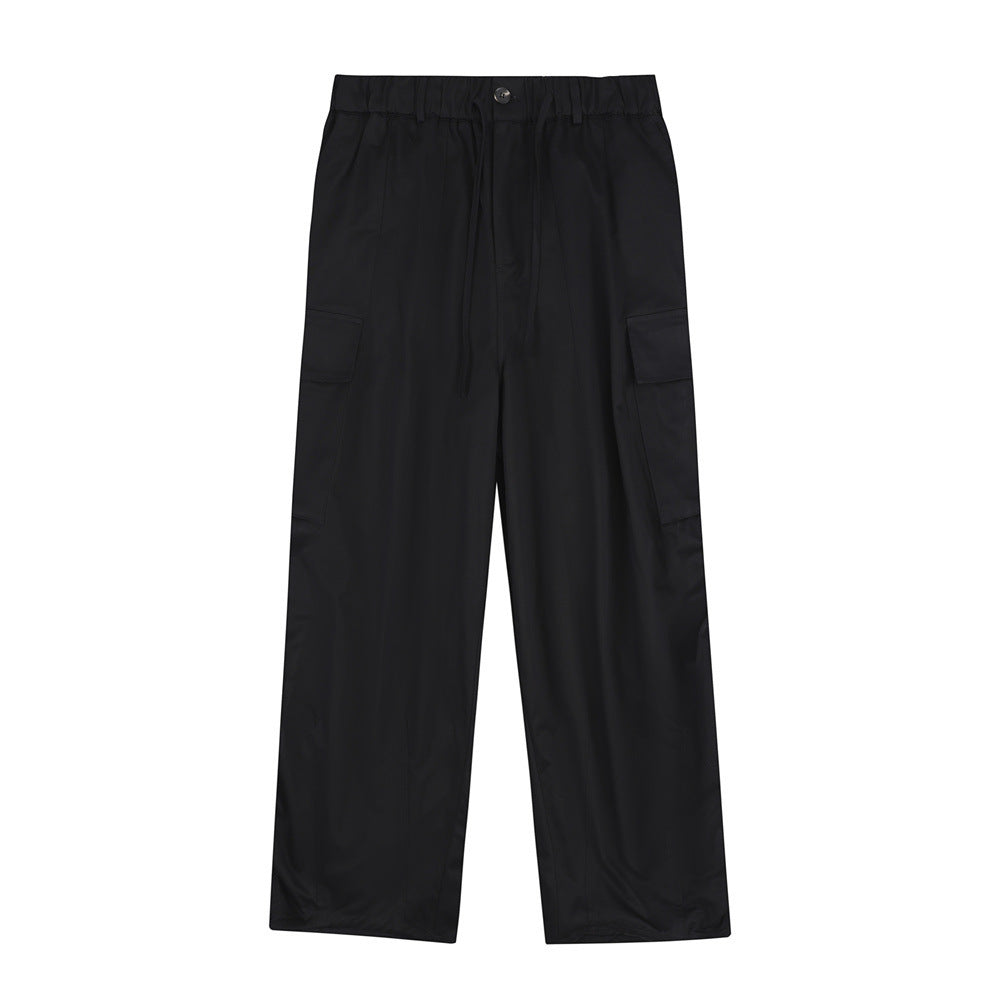 Men's Workwear With Pocket Wide-leg Trousers