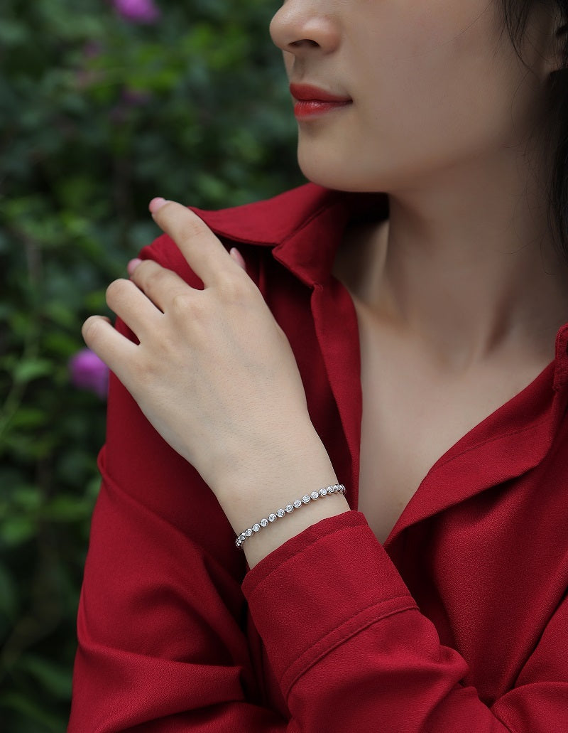 Galaxy Dream Luxury Fashion Mosan Diamond S925 Silver Bracelet