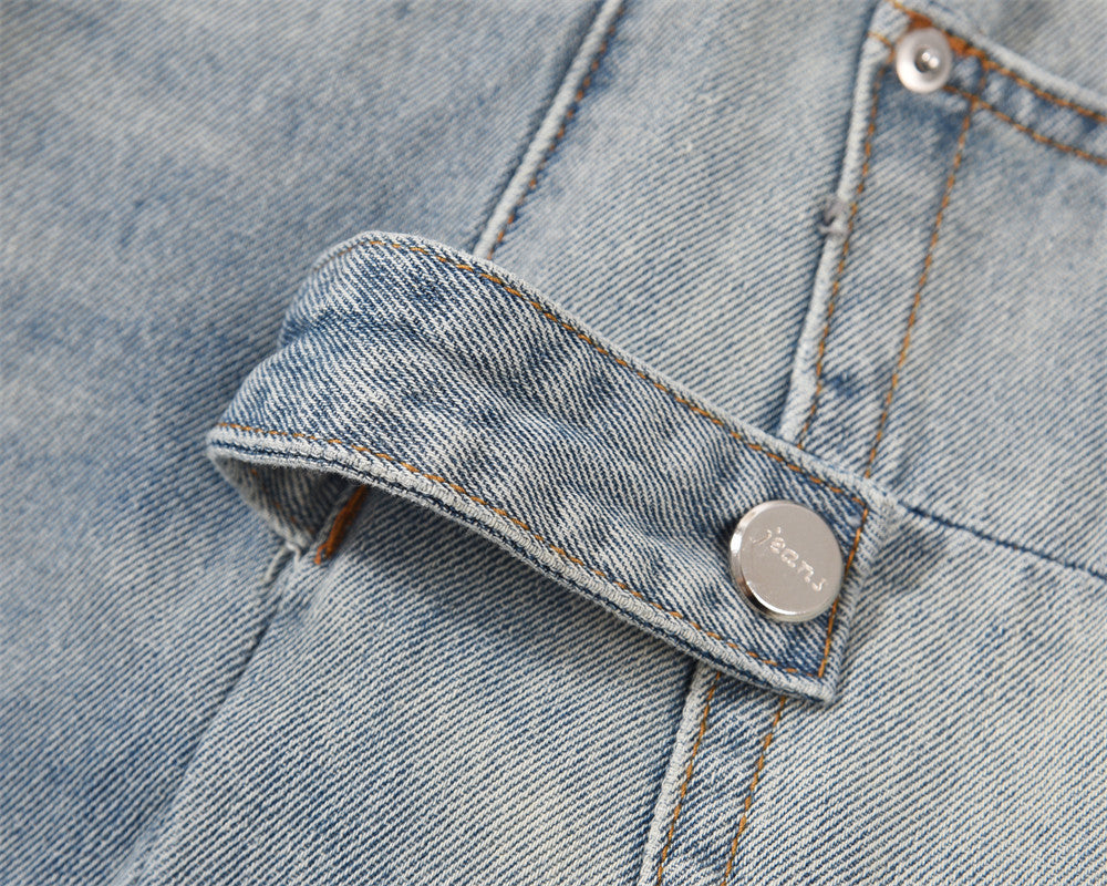 Fashion Personality American Straight Jeans Men