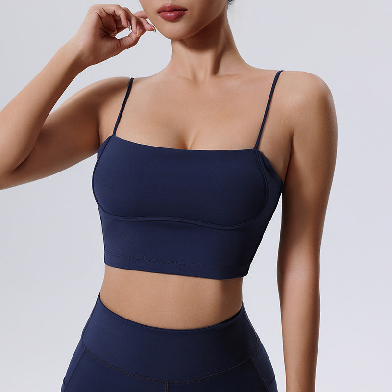Women's Spaghetti Strap Quick-drying Exercise Bra Vest
