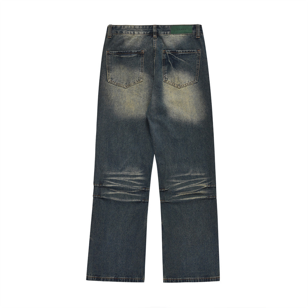 Fashion Washed Straight Jeans For Men
