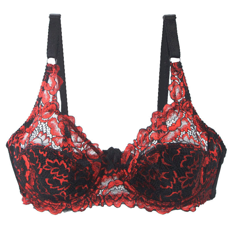 Women's Thin Padded Cup Sexy Lace Bra