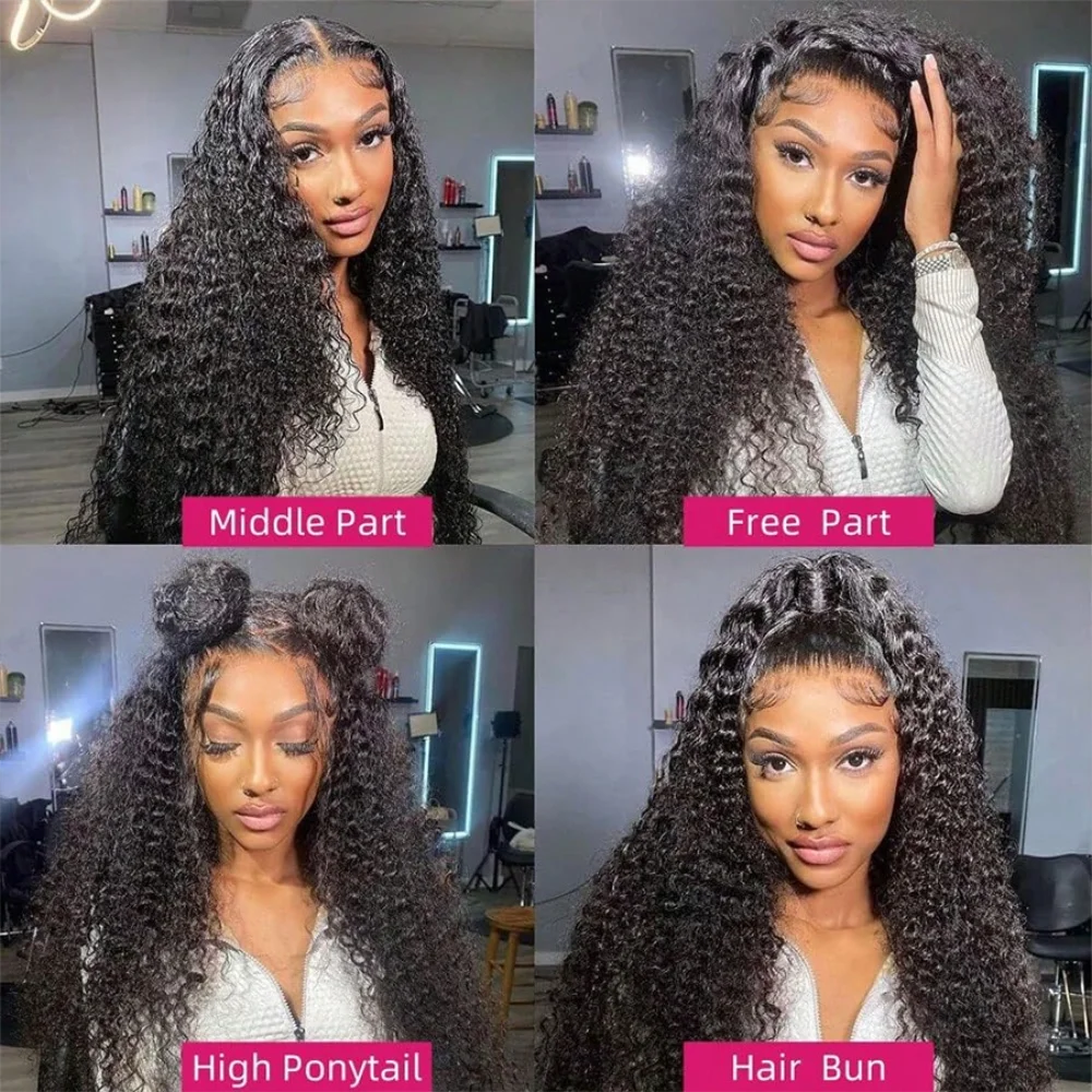 Lace Front Wigs Human Hair Wig For Woman 13x4 Deep Curly Lace Front Wig Human Hair Pre Plucked With Baby Hair Lace Frontal Wigs