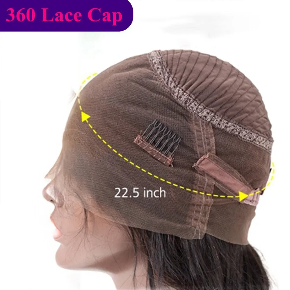 100%Human Hair Honey Brown Hightlight 13x6 Lace Front Wigs Natural Hairline Black Women Glueless 5x5 HD Lace Wigs Full Lace Wigs