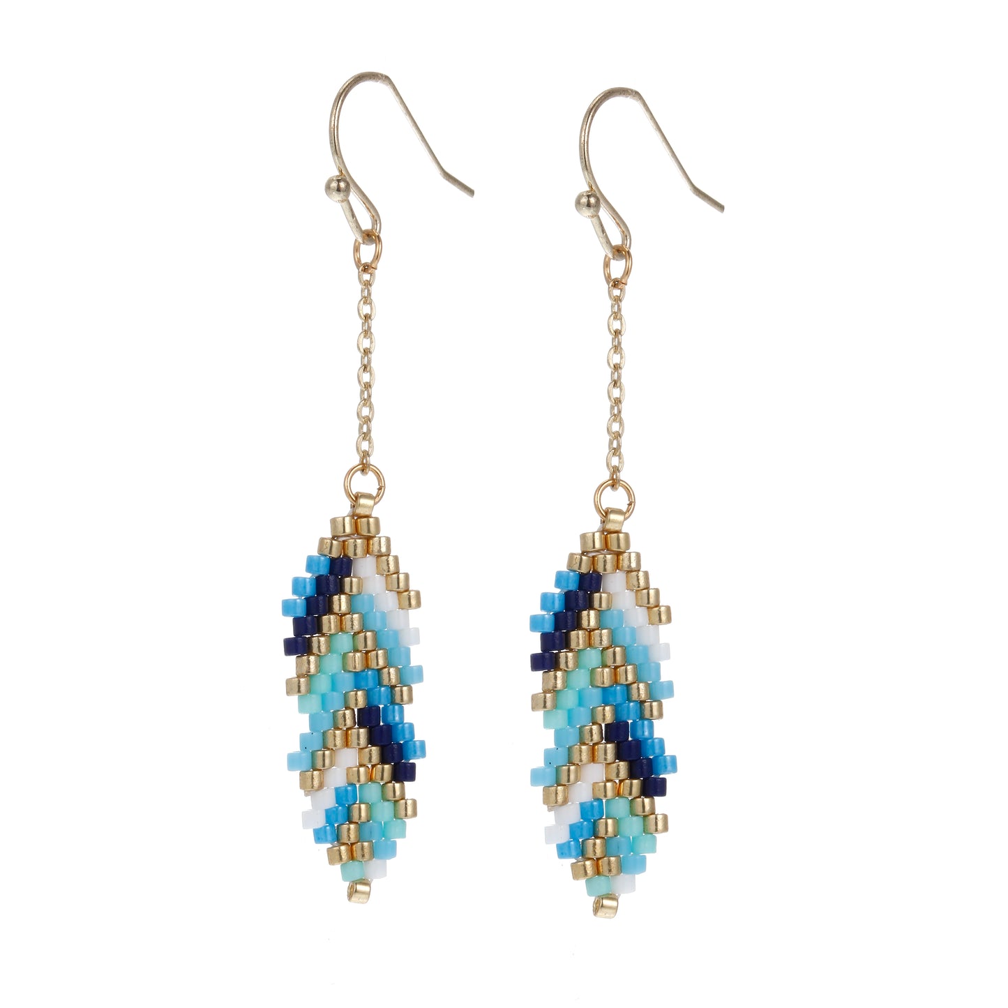 Hand Made Trendy Boho Jewelry Women Seed Beads Bracelets Necklace Earrings Leaf Miyuki Jewelry Set