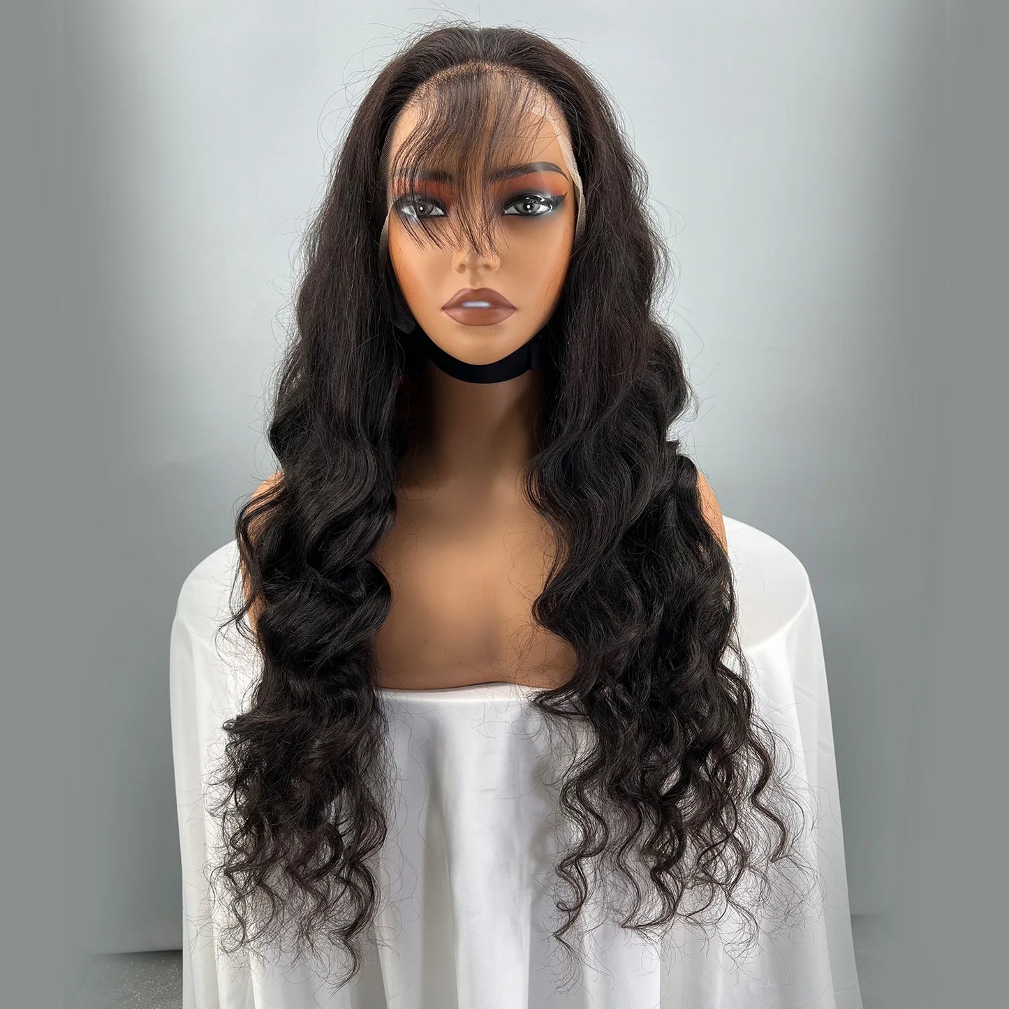 Natural Color 13x4 Body Wave Lace Frontal Human Hair Wigs for Black Women