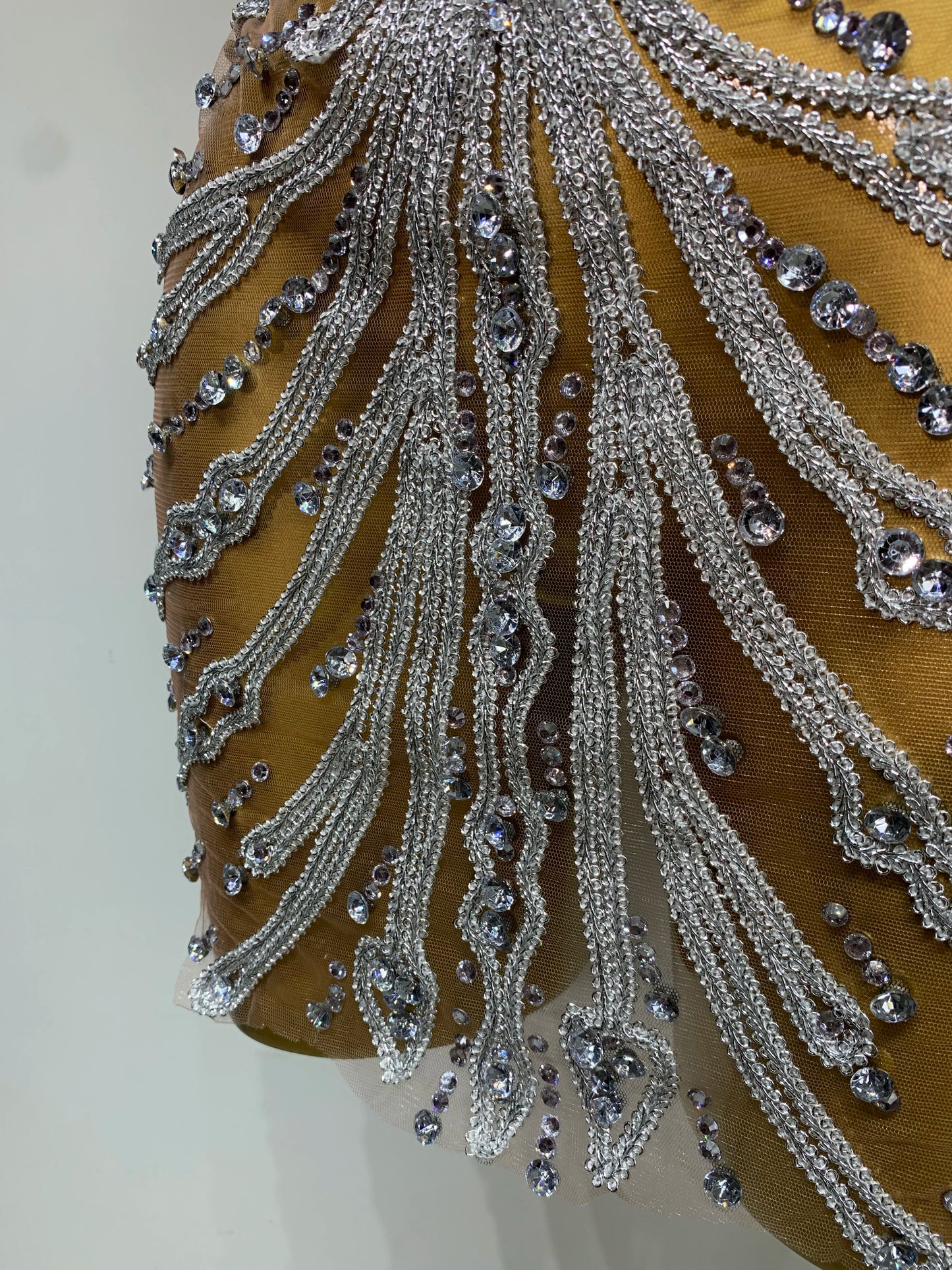 Women Sexy Strapless Rhinestones Mini Dress Performance Costume See Through Stage Dancer Club Evening Party Birthday Dress