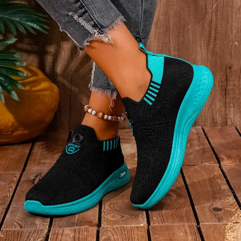 Ladies Shoes 2025 Fashion Slip-on Women's Vulcanize Shoes New Color Matching Breathable Hot Sale Light Comfortable Casual Shoes