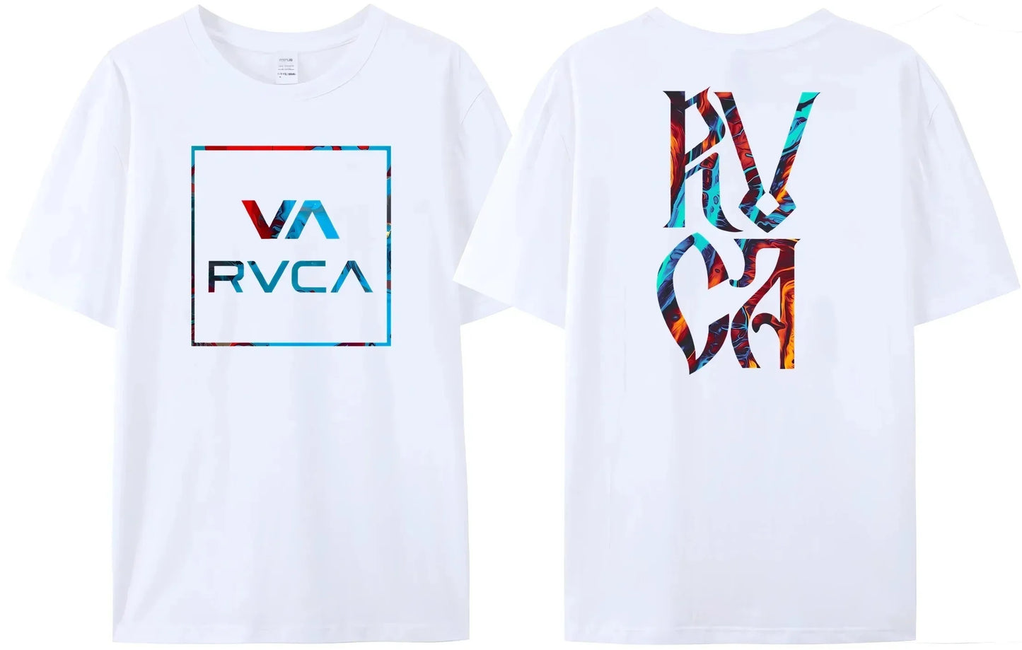 100% Cotton RVCA T Shirt Men Women THE BALANCE OF OPPOSITES Tee Tshirt Oversized Short Sleeve Design Brand T-shirt Top Clothes