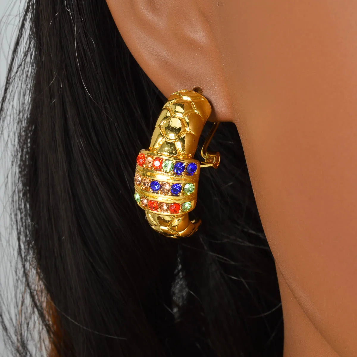 Luxury 18k Gold-Plated Women's Jewelry 4-Piece Round Necklace Bracelet Earrings Ring Gold Classic Dubai Wedding Gift