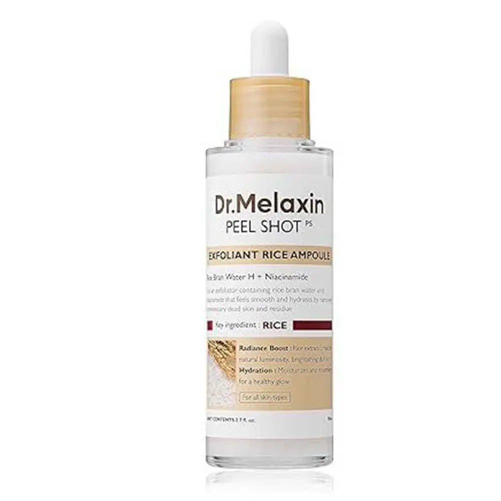 Dr.Melaxin Peel Shot Glow Black Rice Peeling Ampoule Soft Exfoliating Scrub Dead Skin Care Korean Skincare