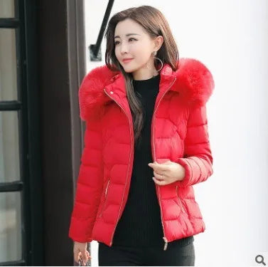 2022 Faux Fur Parkas Women Down Jacket clothes Womens Parkas Thicken Outerwear hooded Winter Coat Female Jacket Cotton padded