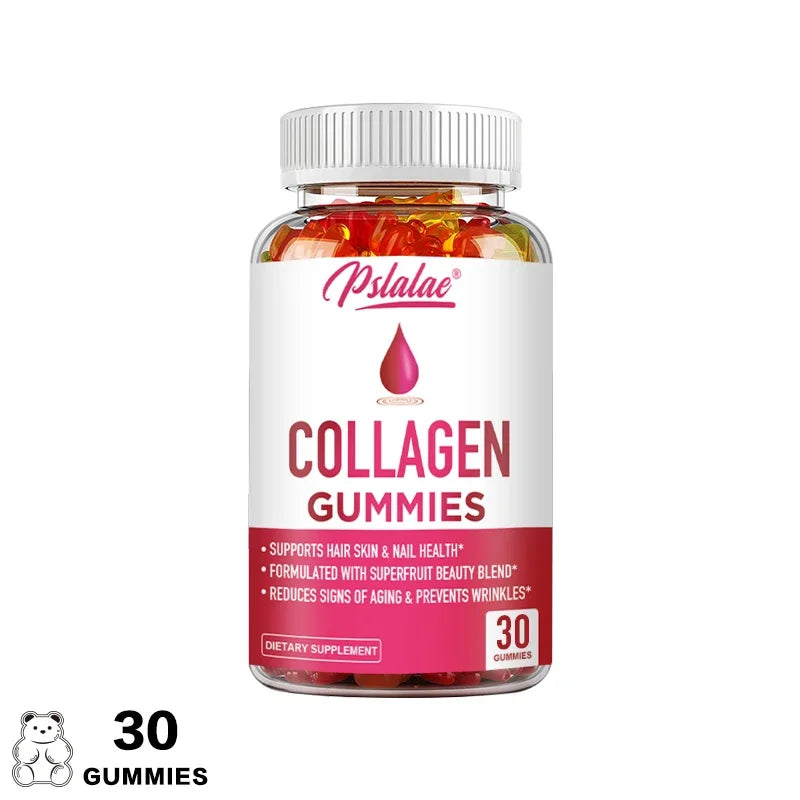 Collagen Gummies for Antioxidant Skin, Hair, Joints, Calcium Absorption, Digestion Immune System Health Supplement, Non-GMO