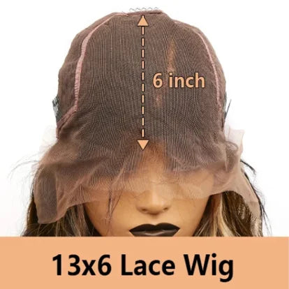 100% Human Hair 46 Inch FB 30 Body Wave Wigs Highlight Colored Brazilian Hair Wig 13x6 HD Transparent Lace Frontal Wig For Women
