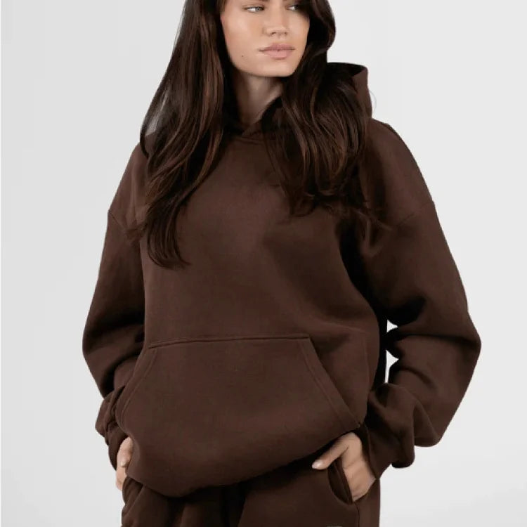 Comfrt Street Sle Heavy Waed Hoodie Thin Fce ex Couples Sweatirt Quiet Color Series Men's Women's Cotton Long Sl...