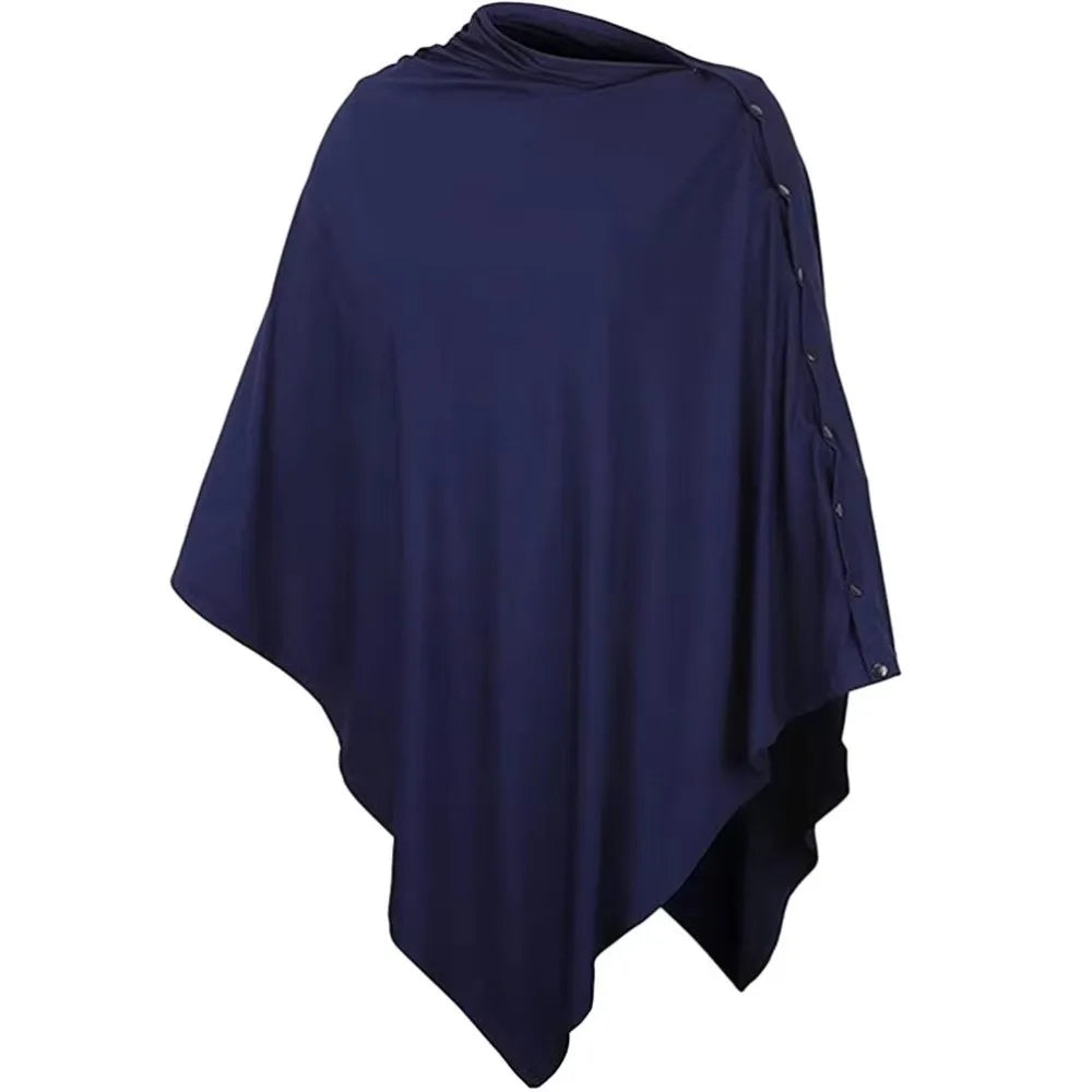 Comfortable Maternal Nursing Covers Button Anti-Exposure Breastfeeding Blanket Adjustable Stroller Blanket Nursing Scarf Outdoor