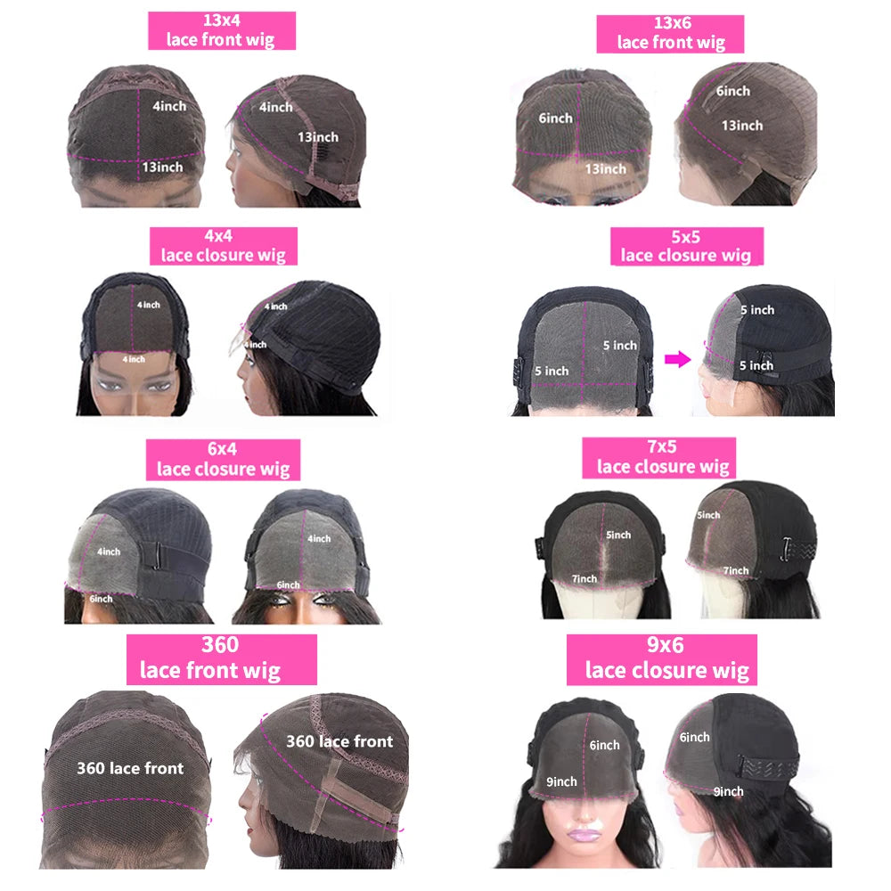 Deep Wave Lace Frontal Wig 13x4 13x6 Transparent Lace Frontal Wig Pre Plucked Remy 34 Inch Deep Curly Lace Front Human Hair Wigs