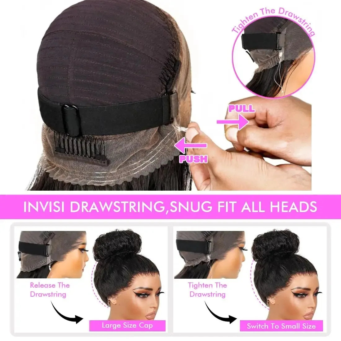 Invisible Strap HD 360 Full Lace Glueless Wigs Human Hair Deep Curly Wigs HD 360 Lace Frontal Wigs Wear and Go Glueless Wigs