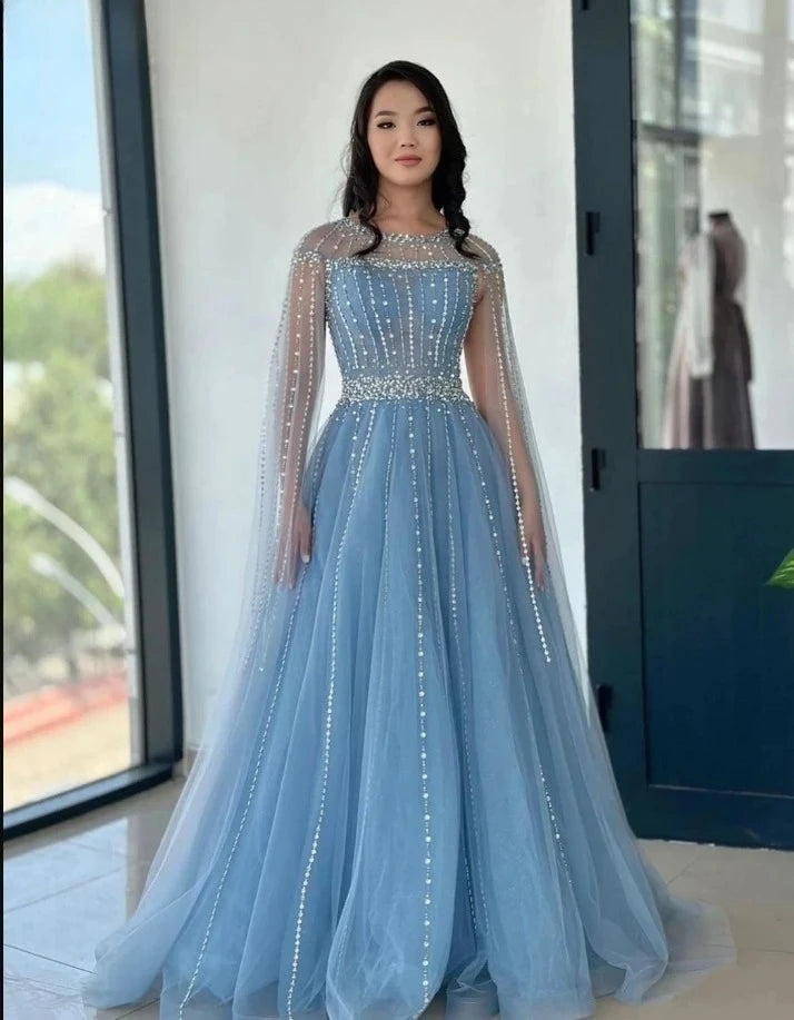 Dubai Evening Dress for Luxury Wedding Party Dress Women Elegant Luxury Customized Prom Party Cocktail Evening Long Dresses 2025