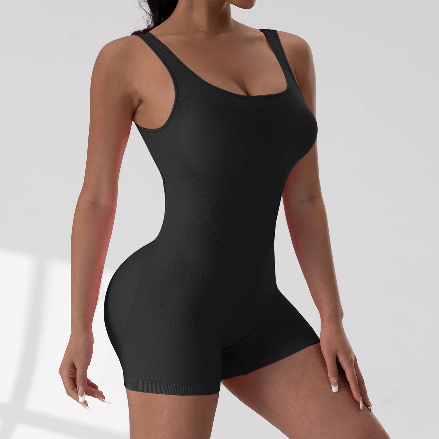Sexy Backless Jumpsuits Women Sports Fitness Summer Fashion New Rompers Slim Casual Hollow Out Back Gym Bodysuit
