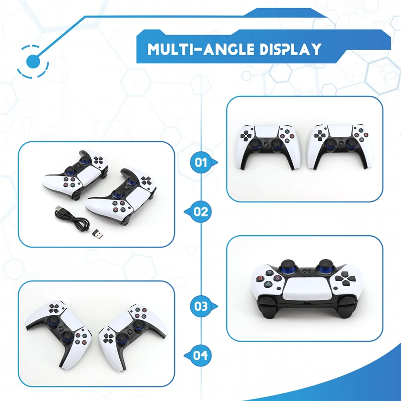 M8 4K Pro Game Stick Video 2.4G Double Wireless Controller 4K Retro Game Console For Retro Classic Games TV Stick