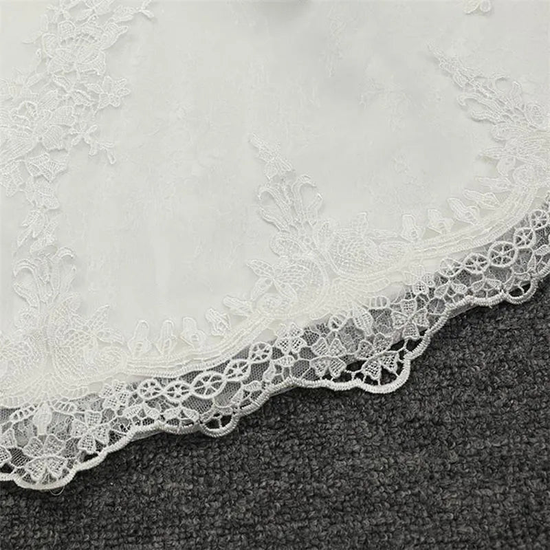 Vestidos Para Mujer Elegantes Para Boda New Strapless Slimming Fishtail Sweet Lace French Light Luxury Bride Light Wedding Dress