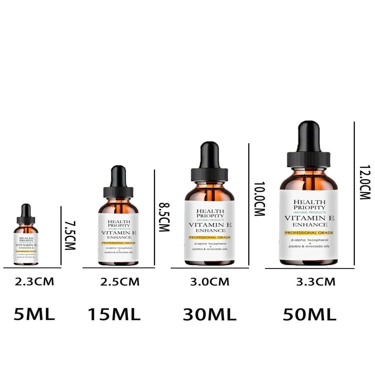 Vitamin E skin oil 100% natural facial essence moisturizes and tightens skin, reduces fine lines and spots, brightens skin tone