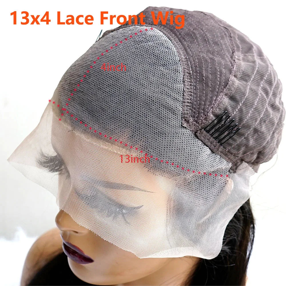 250% Density 613 Blonde Deep Wave 13x4 HD Transparent Lace Frontal Glueless Wig Human Hair Preplucked Ready To Wear For Women