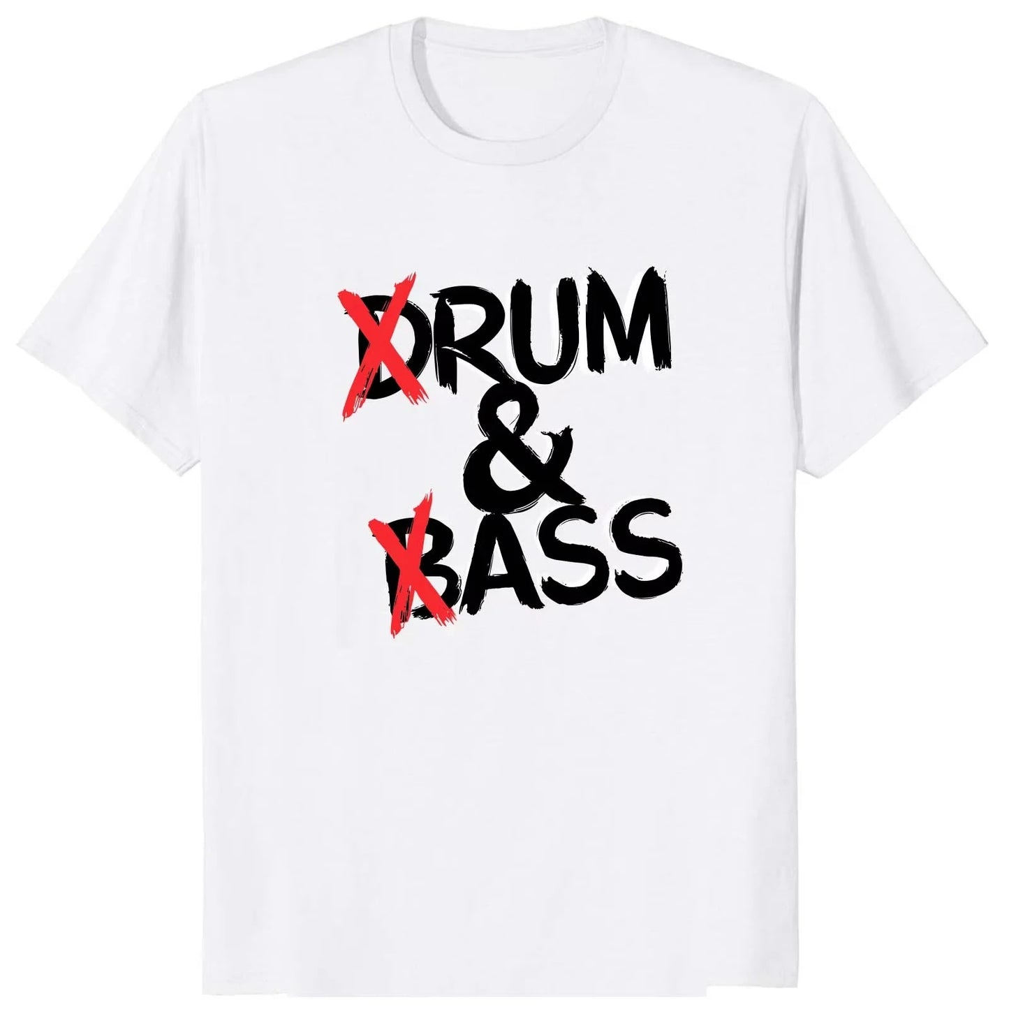 Funny Drum and Bass T Shirt Rum and Ass Lovers Jokes Y2k Short Sleeve 100_ Cotton Soft Unisex O-neck Summer Tee Tops EU Size