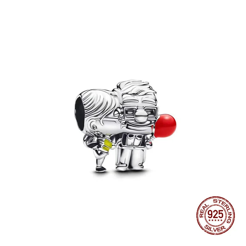 Charms 925 Silver Disney Series-Witch Charms Beads Fits 3mm Original Bracelet Necklace Womens DIY Fine Jewelry Gift Hot Sale