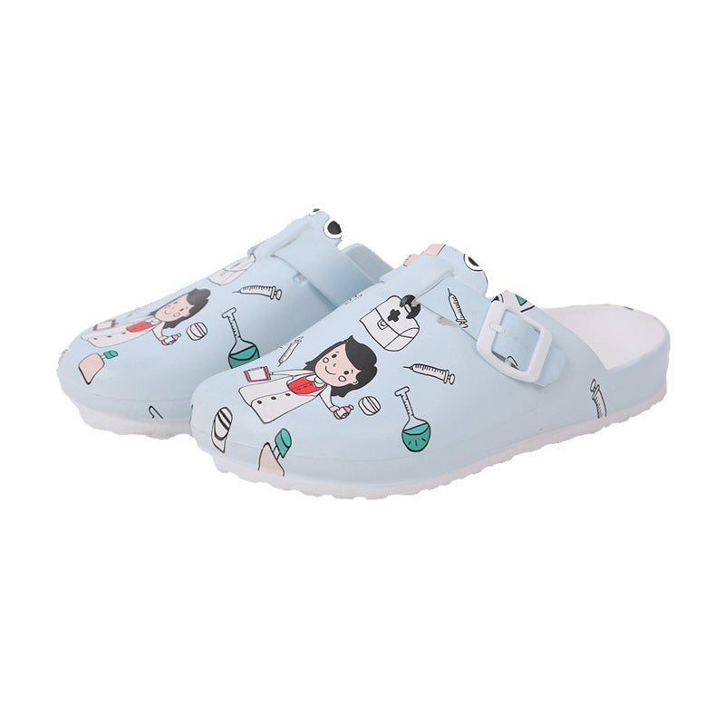 EVA Baotou Soft-soled Protective Shoes Creative Cartoon Nurse Shoes Women