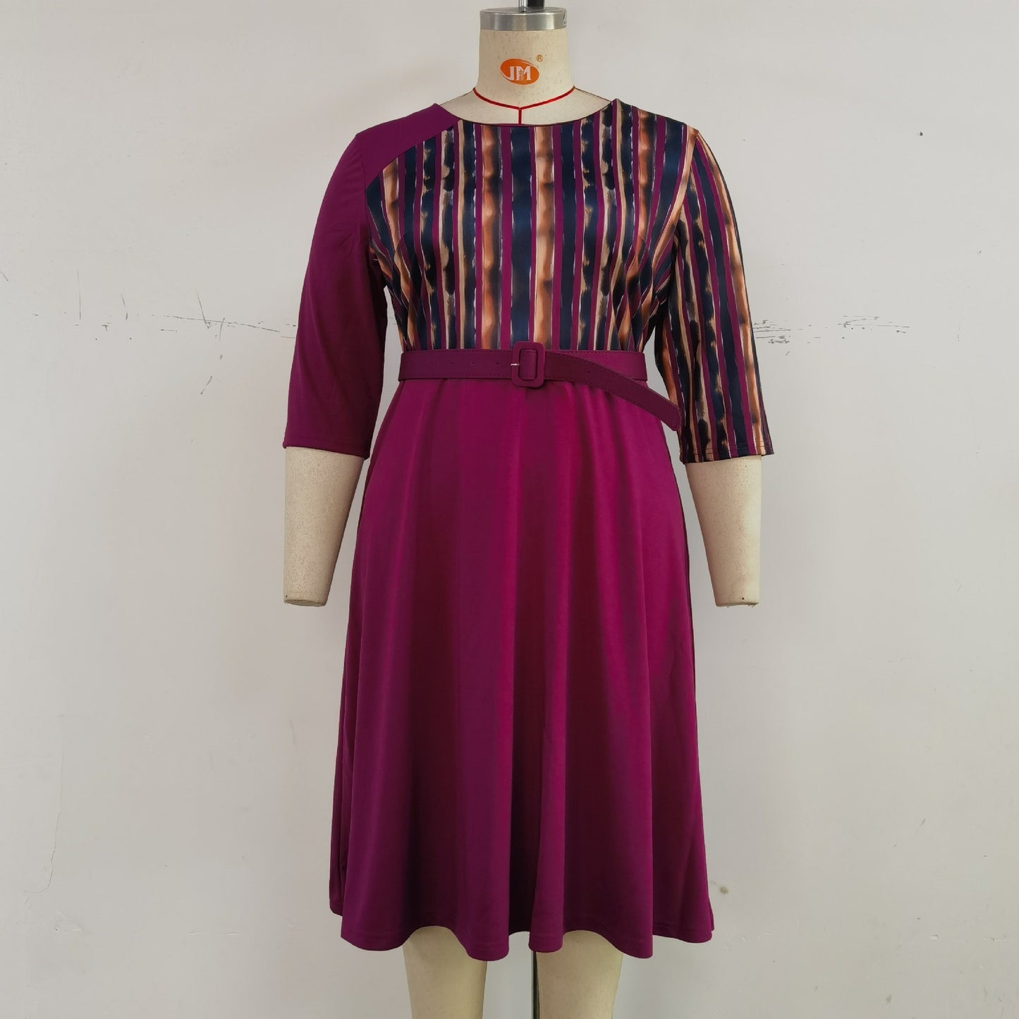 Plus Size Women's Clothing New Printed Dress