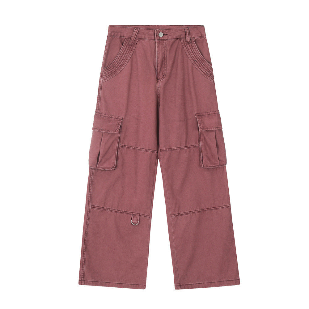 Fashion Personality Distressed Cargo Jeans Men